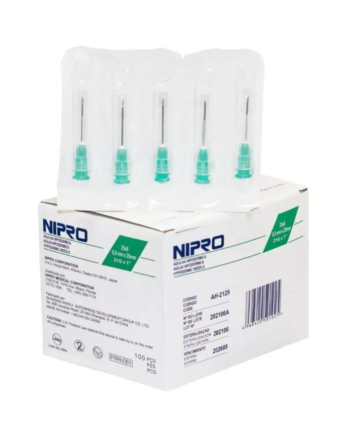 Aguja Hipodermica Nipro 21G